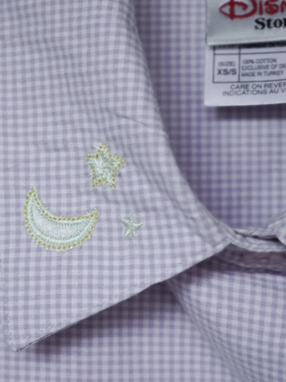 Vintage Y2k DISNEY Pajamas Eeyore Celestial Embroidered Pastel Cotton PJ Set - Picture 9 of 13